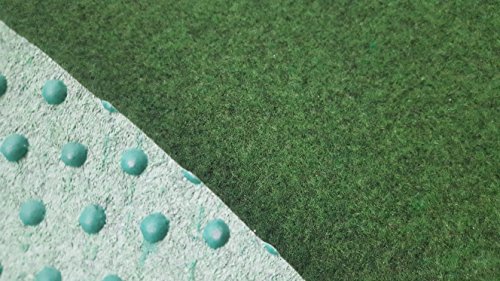 Kunstrasen (4,50€/m²), Rasenteppich mit Drainage-Noppen, Festmaß 133 x 400 cm, grün von Internethandel Pfordt
