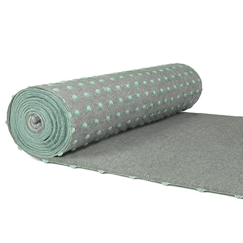 Internethandel Pfordt Kunstrasen 500x400 cm Grau, Rasenteppich mit Noppen, Outdoor Teppich wetterfest und pflegeleicht für Balkon, Terrasse und Garten von Internethandel Pfordt