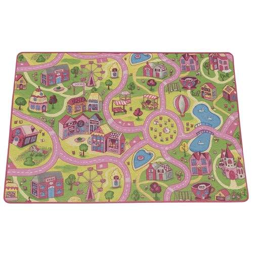 Internethandel Pfordt Spielteppich Straße Sweet Girls, 200x200 cm, Teppich Kinderzimmer aus Polyamid, Kinderteppich mit Vlies Rücken Internethandel Pfordt Spielteppich Straße Sweet Girls, 200x200 cm, Teppich Kinderzimmer aus Polyamid, Kinderteppich mit Vlies Rücken von Internethandel Pfordt