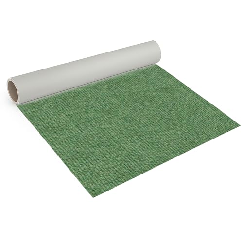 Internethandel Pfordt Teppichboden Nadelfilz Hellgrün, 600x200 cm, robuster Nadelvlies Bodenbelag, Meterware für Wohnbereiche, Ausstellungen und Messen von Internethandel Pfordt
