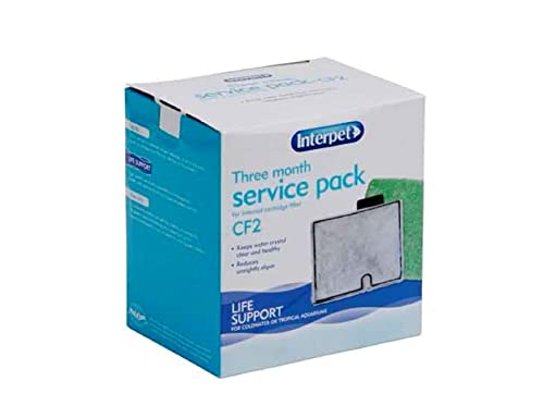 Interpet 3-Monats-Servicepaket für den Interpet-Innenpatronenfilter CF2 (3 x Filterpatrone, 3 x Algaway-Pad) von Interpet