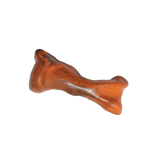 Interpet NRM002PEU Nylabone Kauspielzeug für starke Kauer, Knochen - Rinder- und Bratensoße-Geschmack, M von Nylabone