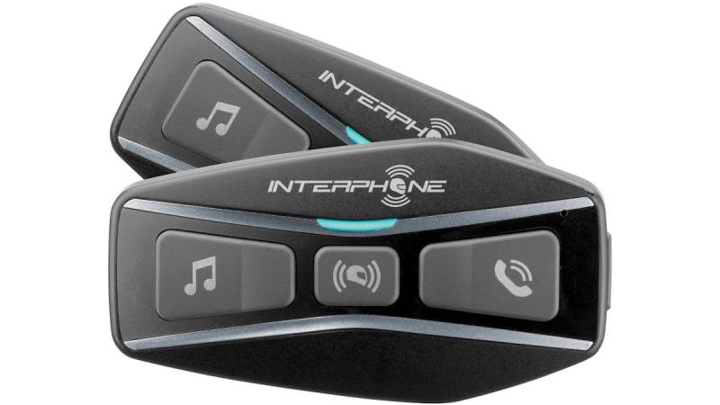 Interphone Helmkommunikationssystem Double-Kit, inkl. Zubehör von Interphone