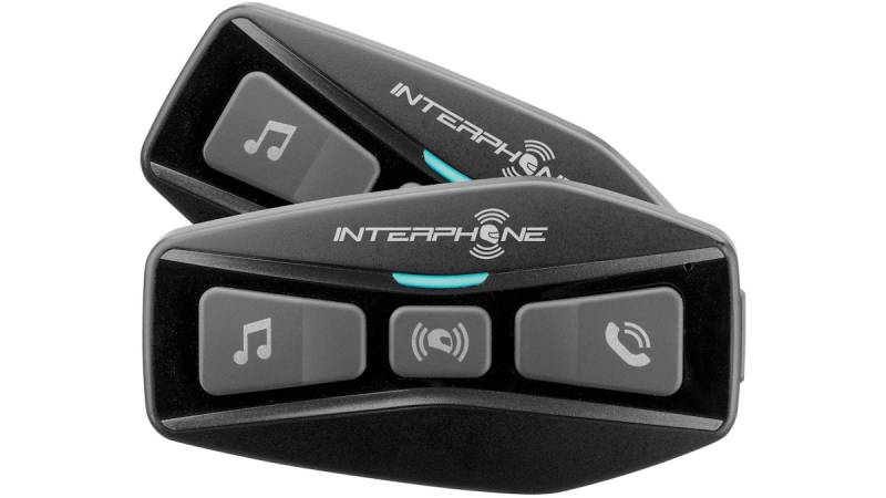 Interphone Helmkommunikationssystem Double-Kit, inkl. Zubehör von Interphone