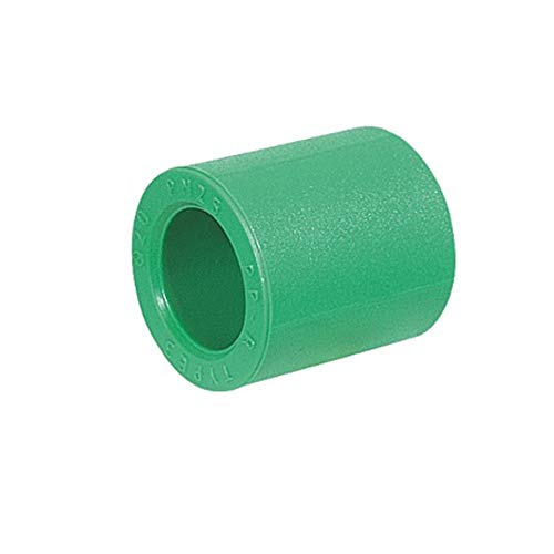 10 x Aqua-Plus – Fusiotherm PPR Rohr Muffe d = 20 x 3,4 mm, grün von Interplast