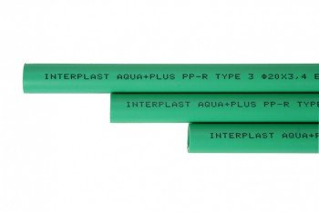 10 x PPR Aqua Plus Rohr 40mm Durchmesser, 2 Meter lang, Fusiotherm von Interplast