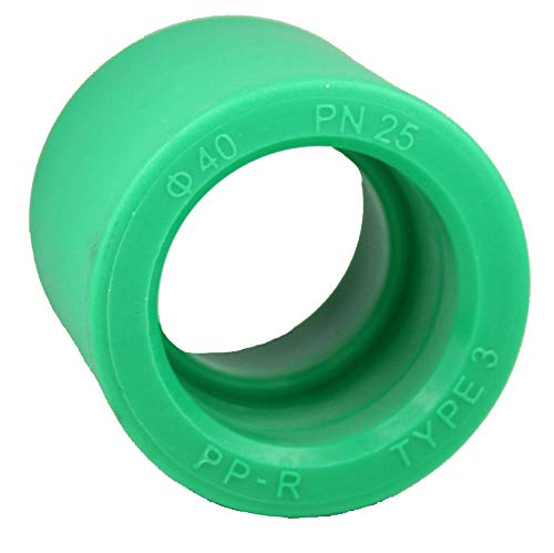 5 x PPR Aqua Plus Muffe mit 40mm Durchmesser, Fusiotherm von Interplast
