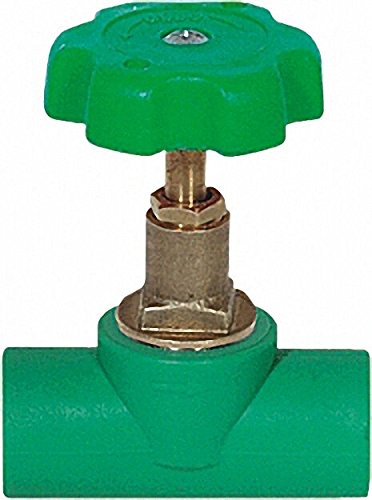 INTERPLAST 790100132 PPR Rohr Aqua-Plus absperrbarer Hahn mit Verstellrad d = 32mm x 1'' von Interplast