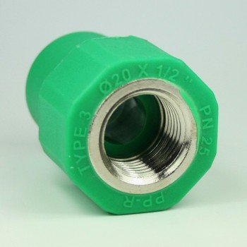 PPR Aqua-Plus Kupplung mit Innengewinde 20mm x 1/2 Zoll PPR Aqua-Plus Kupplung mit Innengewinde 20mm x 1/2 Zoll von Interplast