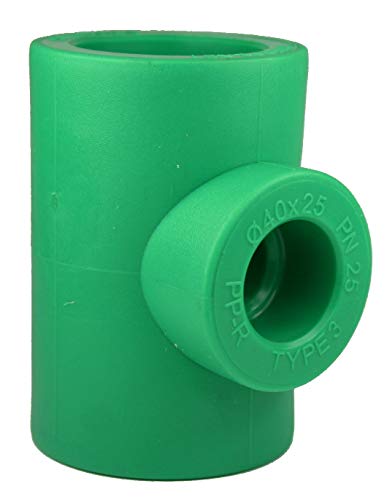 PPR Aqua-Plus Reduzier-T-Stück 40 x 25 x 40mm, Fusiotherm von Interplast
