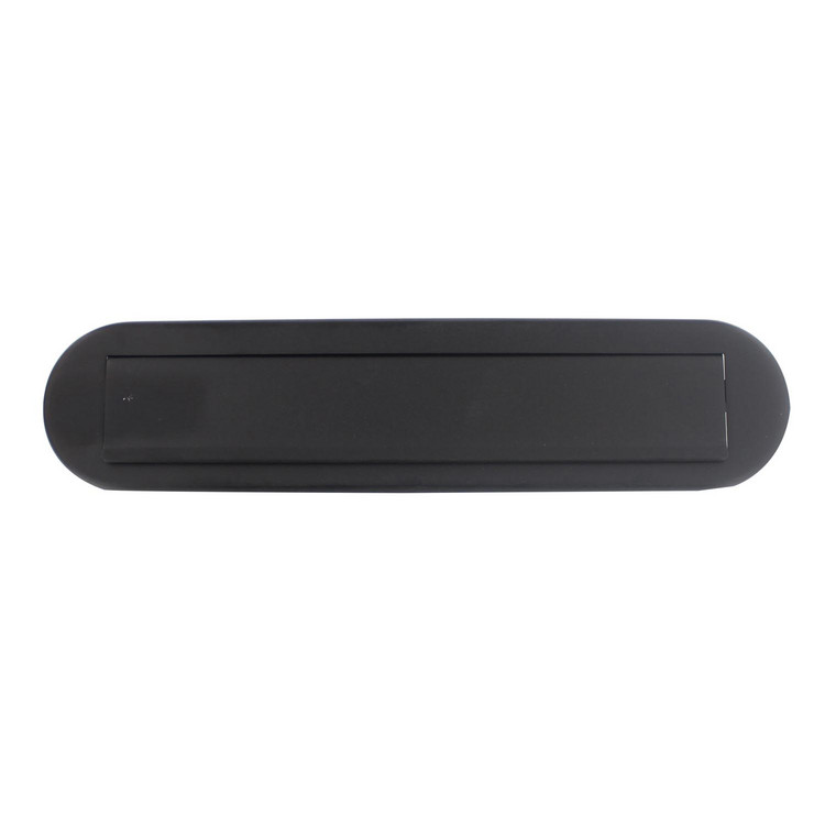 Briefeinwurfklappe oval Mattschwarz von Intersteel