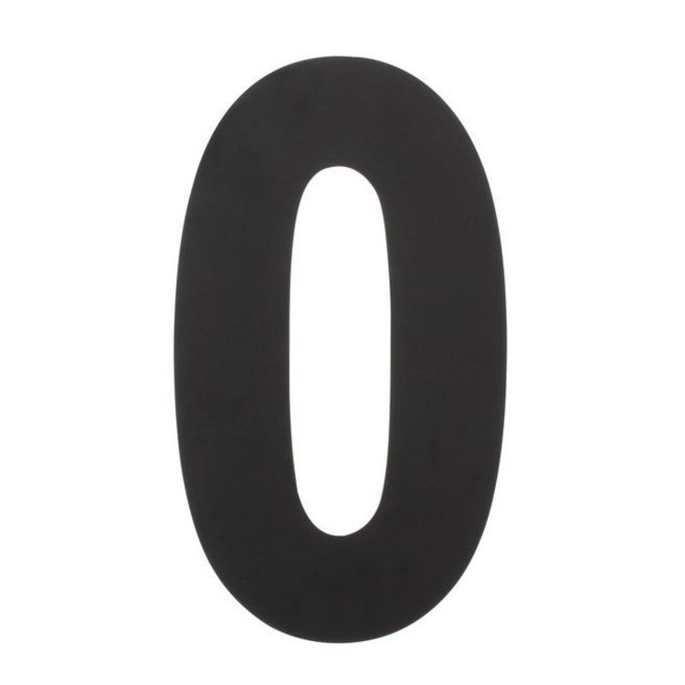 Hausnummer 0 XXL 500x2mm Edelstahl mattschwarz Hausnummer 0 XXL 500x2mm Edelstahl mattschwarz von Intersteel
