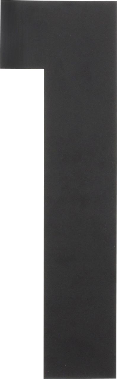 Intersteel Hausnummer 1 XL Edelstahl schwarz matt 300 mm von Intersteel