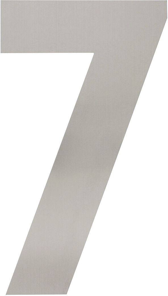 Intersteel Hausnummer 7 XL Edelstahl gebürstet 300 mm von Intersteel