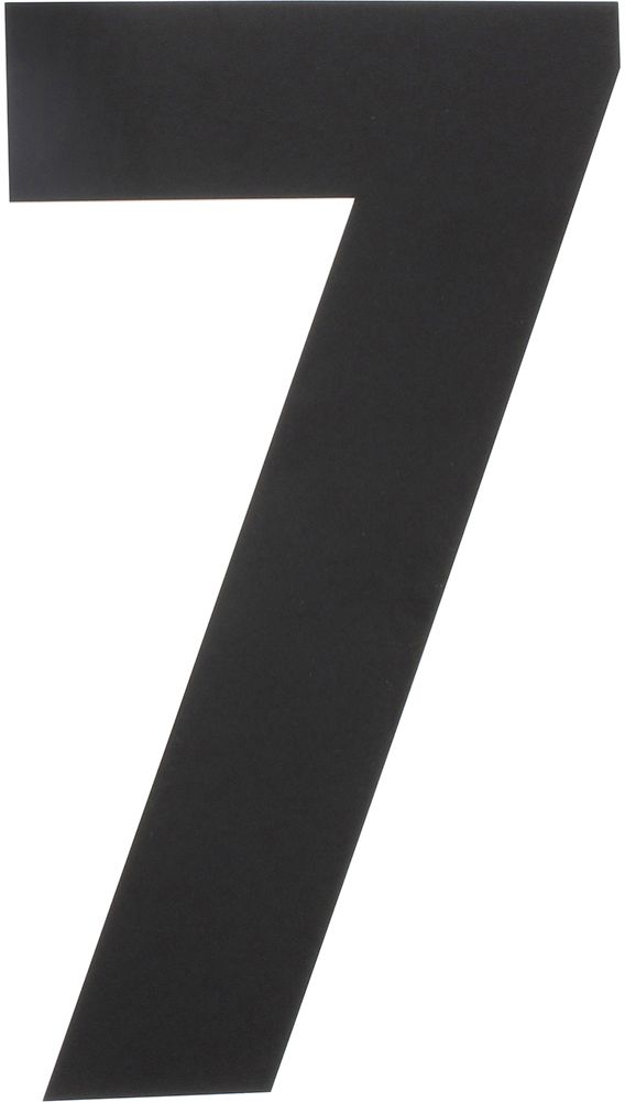 Intersteel Hausnummer 7 XL Edelstahl schwarz matt 300 mm von Intersteel