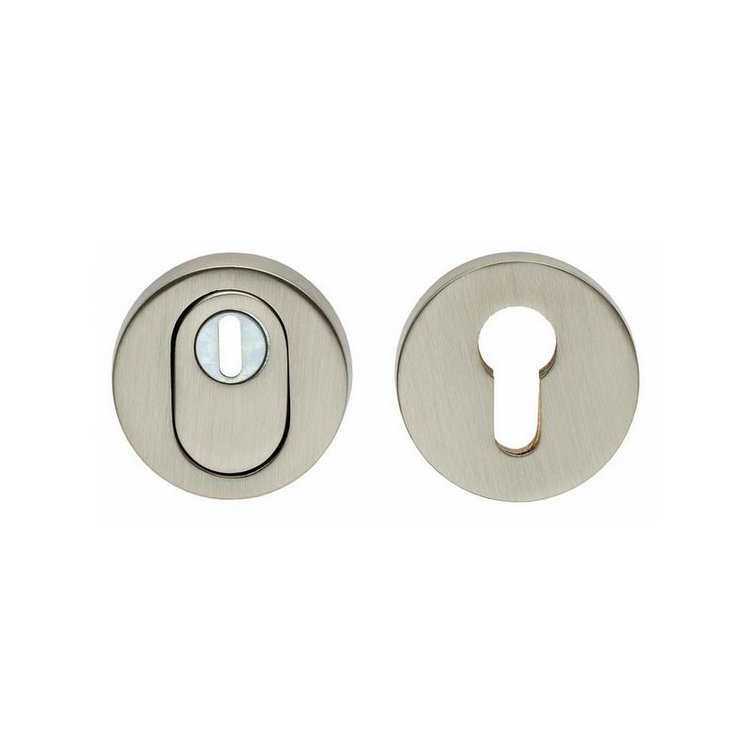 Sicherheitsrosette SKG3 mit Kernziehschutz Nickel von Intersteel