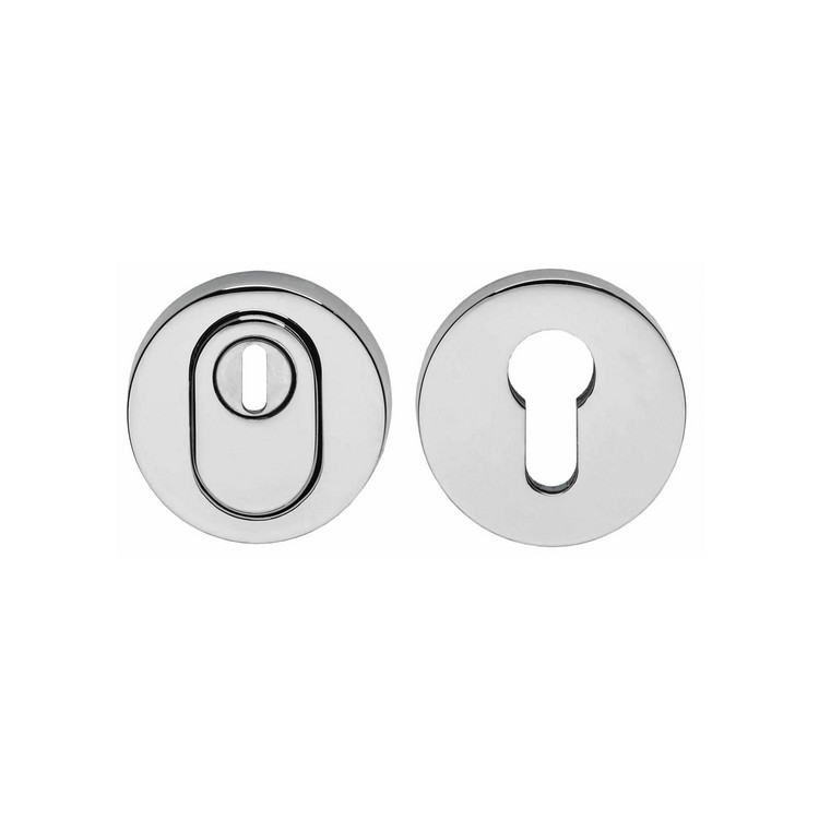 Sicherheitsrosetten Kernziehschutz Chrom von Intersteel