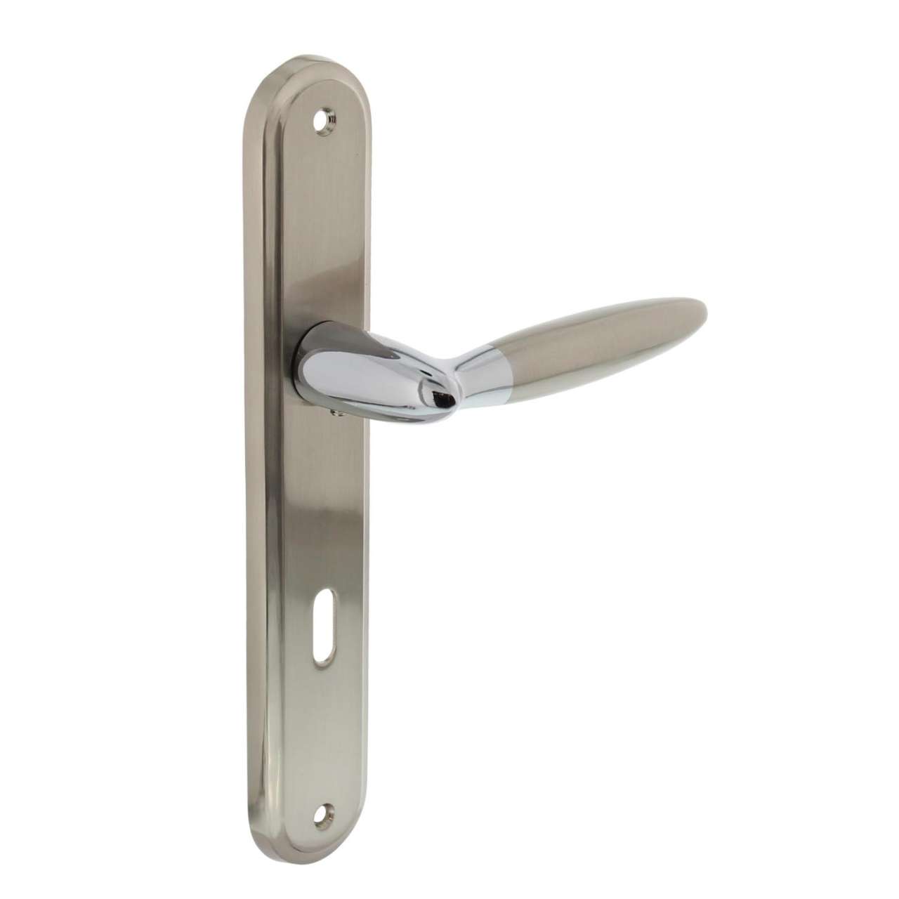 TÜRDRÜCKER ELEN AUF SCHILD 242X43X10 MM BB 72 MM CHROM/NICKEL MATT von Intersteel