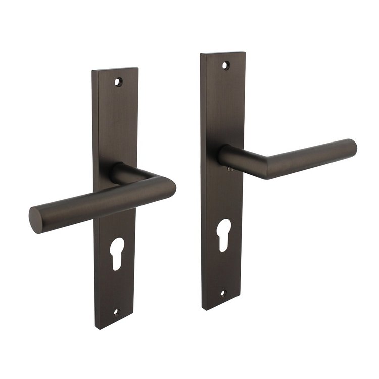 Türdrücker Bastian auf Schild PZ 72 anthrazit-grau Türdrücker Bastian auf Schild PZ 72 anthrazit-grau von Intersteel