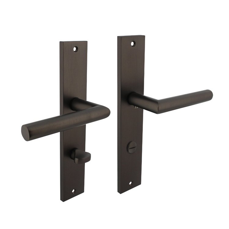 Türdrücker Bastian auf Schild WC 78 anthrazit-gra Türdrücker Bastian auf Schild WC 78 anthrazit-gra von Intersteel