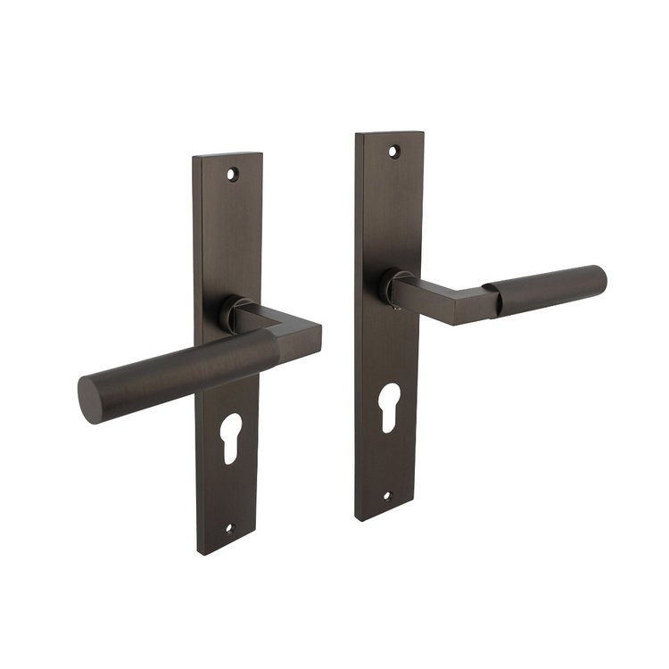 Türdrücker Bau-Stil Schild PZ 72 anthrazit-grau von Intersteel