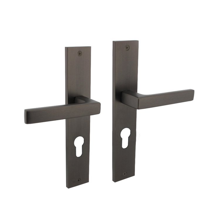 Türdrücker Hera auf Schild PZ 72 anthrazit-grau von Intersteel