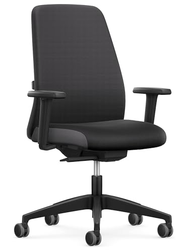 Interstuhl Bürostuhl Every EV15R - Schreibtischstuhl ausgestattet mit Synchronmechanik, Polsterrücken und Verstellbarer Lordosenstütze für ergonomisches Sitzen - Made in Germany von Interstuhl