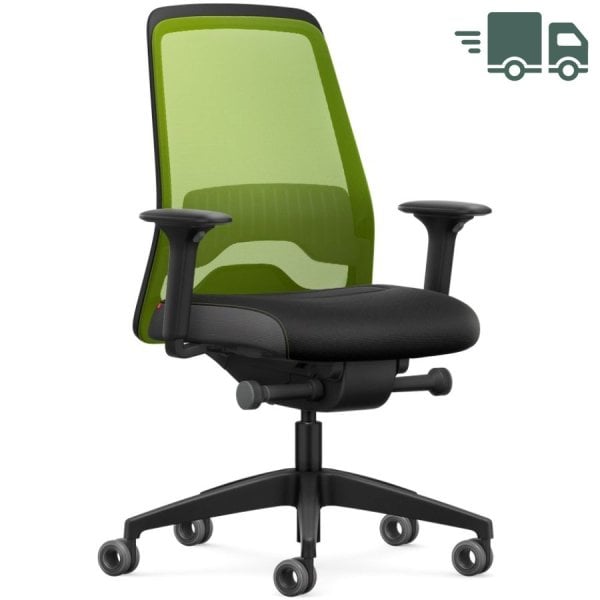 Interstuhl EVERY ACTIVE Edition Bürostuhl mit Netzrücken grün - Sitzfläche Ma... von Interstuhl