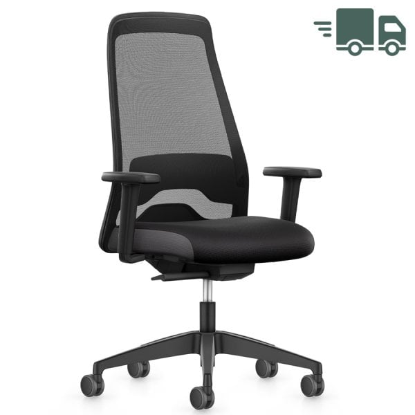 Interstuhl EVERYis1 257 Bürostuhl hoher Netzrücken schwarz von Interstuhl