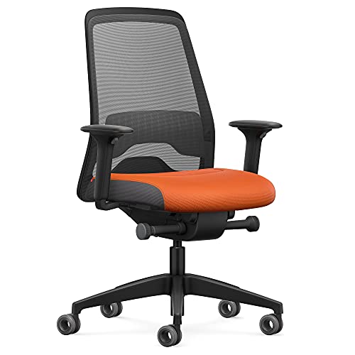 Interstuhl Bürostuhl Every Active Edition – ergonomischer Schreibtisch- und Gaming-Stuhl – Lordosenstütze für gesünderes Sitzen – vereint gesundes und aktives Sitzen (Anthrazit | Orange) von Interstuhl