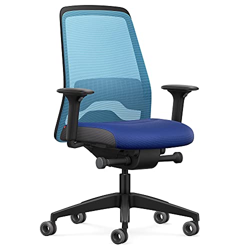Interstuhl Bürostuhl Every Active Edition – ergonomischer Schreibtisch- und Gaming-Stuhl – Lordosenstütze für gesünderes Sitzen – vereint gesundes und aktives Sitzen (Hellblau | Blau) von Interstuhl