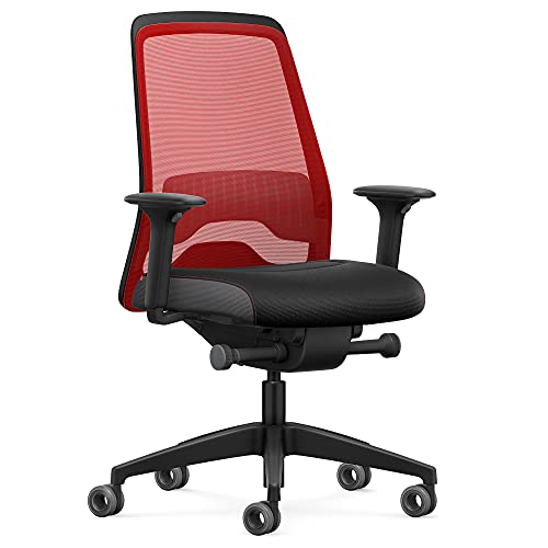Interstuhl Bürostuhl Every Active Edition – ergonomischer Schreibtisch- und Gaming-Stuhl – Lordosenstütze für gesünderes Sitzen – vereint gesundes und aktives Sitzen (Rot | Schwarz) von Interstuhl