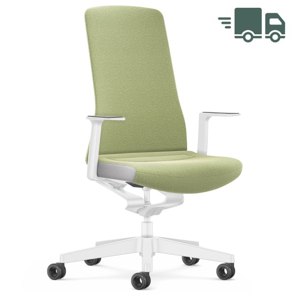 Interstuhl PURE INTERIOR Edition Bürostuhl mit Polsterrücken - Variante grün von Interstuhl