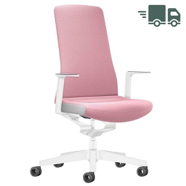 Interstuhl PURE INTERIOR Edition Bürostuhl | Polsterrücken | Variante rosa von Interstuhl