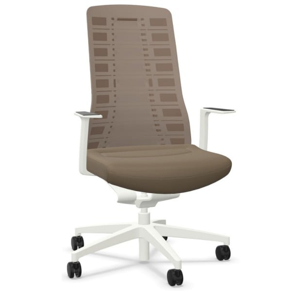 Interstuhl PUREis3 PU213 Bürostuhl | Weiß | Netzrücken beige von Interstuhl