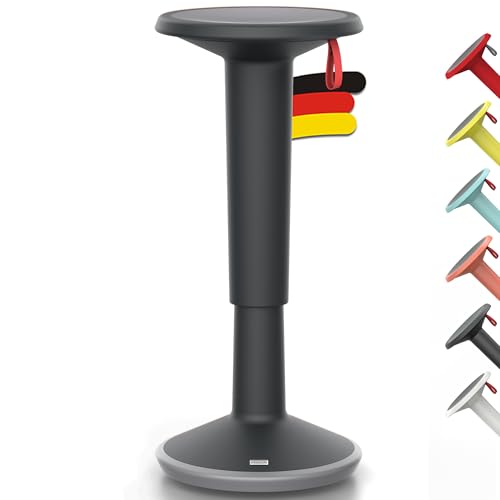 Interstuhl UPis1 Stehhocker - ergonomisch & höhenverstellbar - Hocker mit rutschhemmender Standfläche & Kippschutz - Sitzhocker für besseres Arbeiten - Made in Germany von Interstuhl