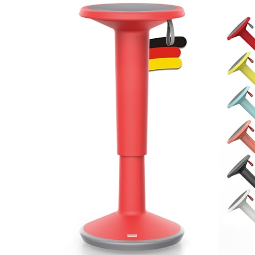 Interstuhl UPis1 Stehhocker - ergonomisch & höhenverstellbar - Hocker mit rutschhemmender Standfläche & Kippschutz - Sitzhocker für besseres Arbeiten - Made in Germany von Interstuhl