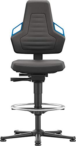 bimos Stuhl/Bürostuhl Nexxit 3 Gleiter Supertec Griff blau von Interstuhl