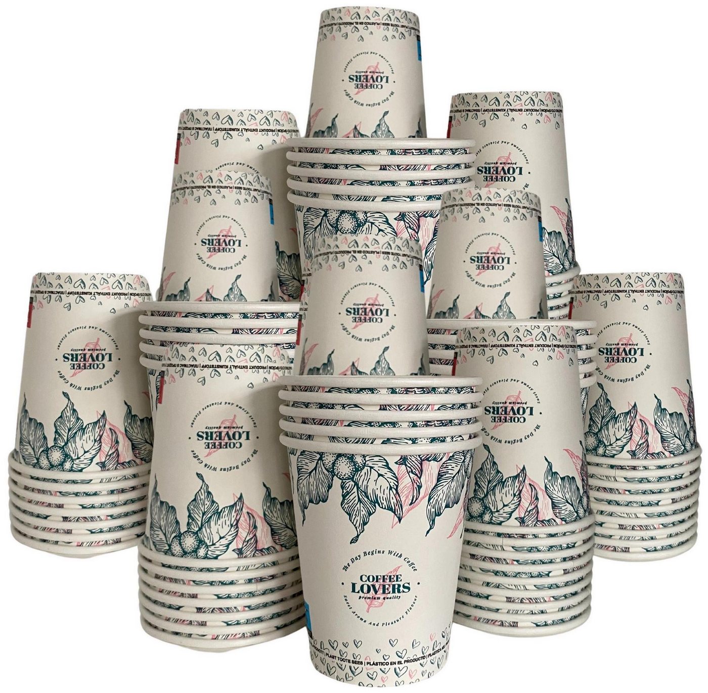 Intertan -1922- Coffee-to-go-Becher 200 Kaffeebecher To Go Pappe COFFEE LOVERS 240ml, 200-tlg. Intertan -1922- Coffee-to-go-Becher 200 Kaffeebecher To Go Pappe COFFEE LOVERS 240ml, 200-tlg. von Intertan -1922-