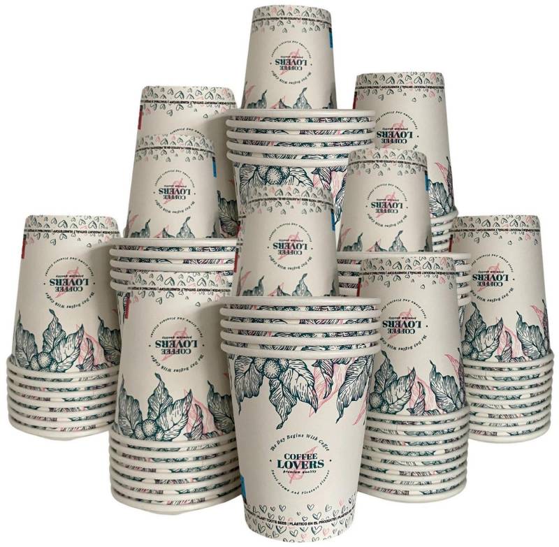 Intertan -1922- Coffee-to-go-Becher 200 Kaffeebecher To Go Pappe COFFEE LOVERS 240ml, 200-tlg. Intertan -1922- Coffee-to-go-Becher 200 Kaffeebecher To Go Pappe COFFEE LOVERS 240ml, 200-tlg. von Intertan -1922-