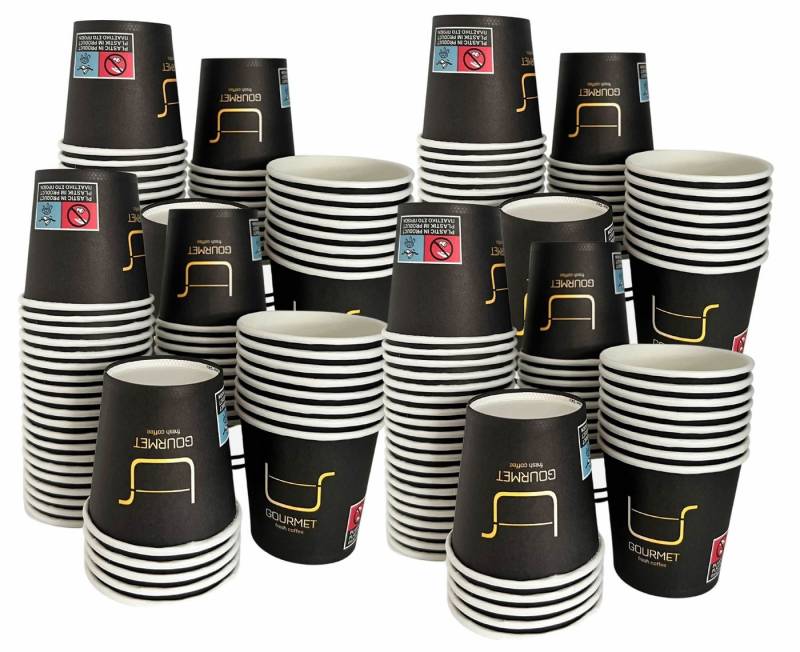 Intertan -1922- Coffee-to-go-Becher 200 Kaffeebecher To Go Pappe GOLD GOURMET 120ml, 200-tlg. Intertan -1922- Coffee-to-go-Becher 200 Kaffeebecher To Go Pappe GOLD GOURMET 120ml, 200-tlg. von Intertan -1922-