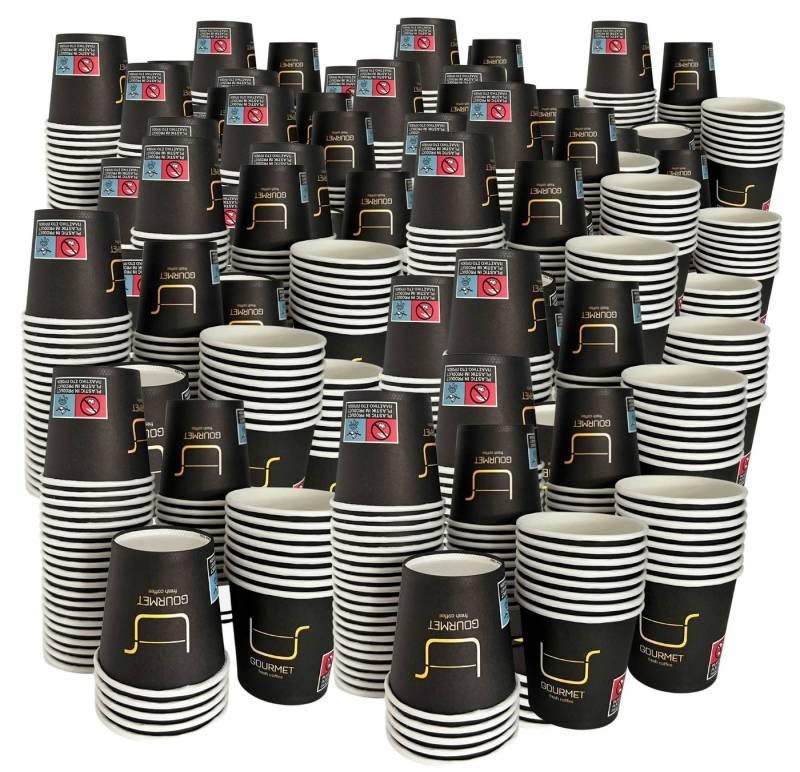 Intertan -1922- Coffee-to-go-Becher 1000 Kaffeebecher To Go Pappe GOLD GOURMET 120ml, 1000-tlg. von Intertan -1922-