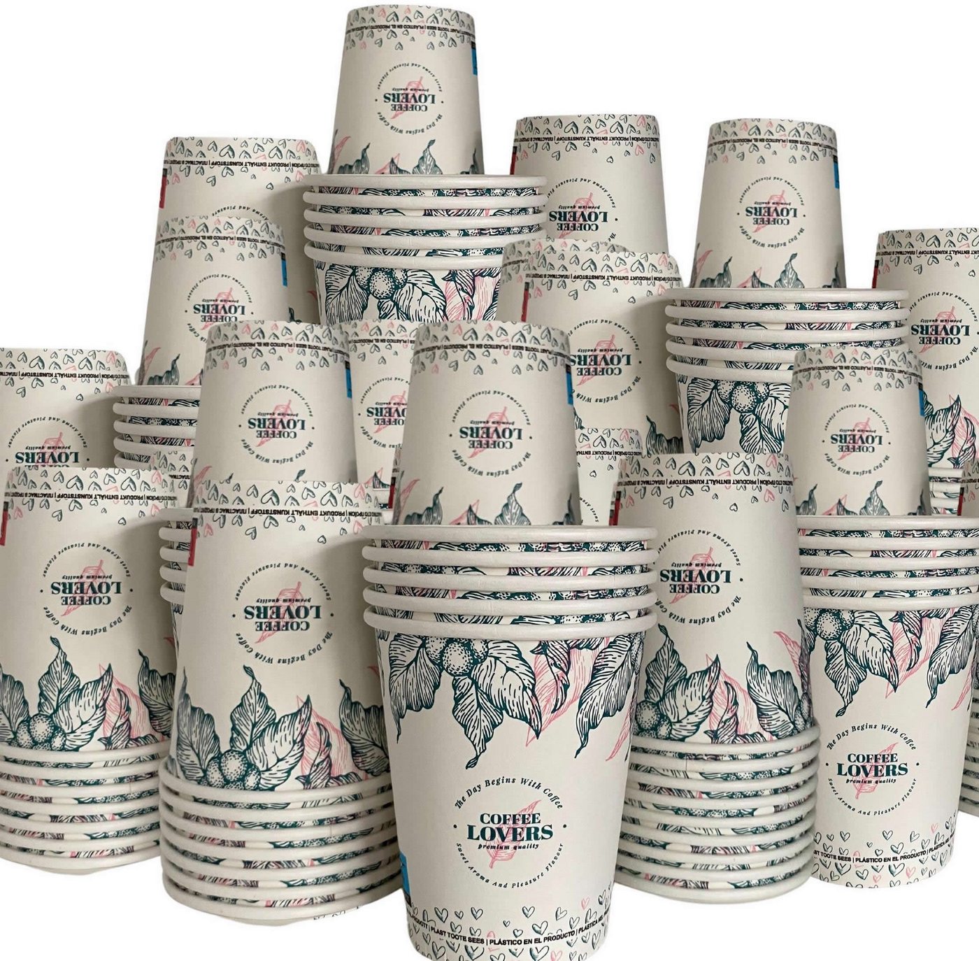 Intertan -1922- Coffee-to-go-Becher 400 Kaffeebecher To Go Pappe COFFEE LOVERS 120ml, Pappe von Intertan -1922-