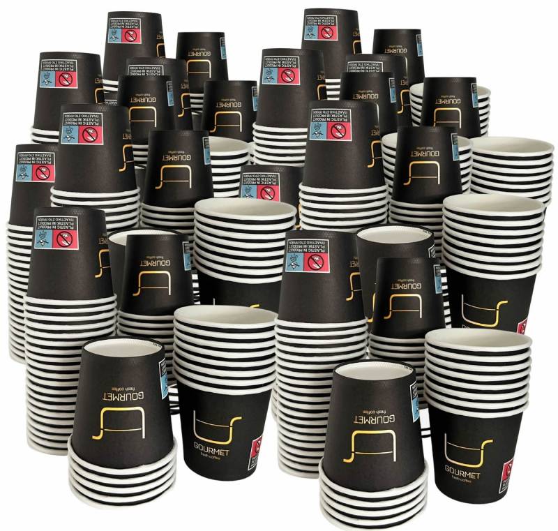 Intertan -1922- Coffee-to-go-Becher 600 Kaffeebecher To Go Pappe GOLD GOURMET 120ml, Pappe von Intertan -1922-