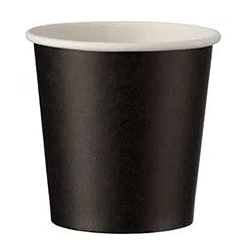 Intertan Q530052M Einwandiger Papier Trinkbecher, Schwarz, 62mm Durchmesser, 4oz Kapazität, 50 Stück von Intertan -1922-