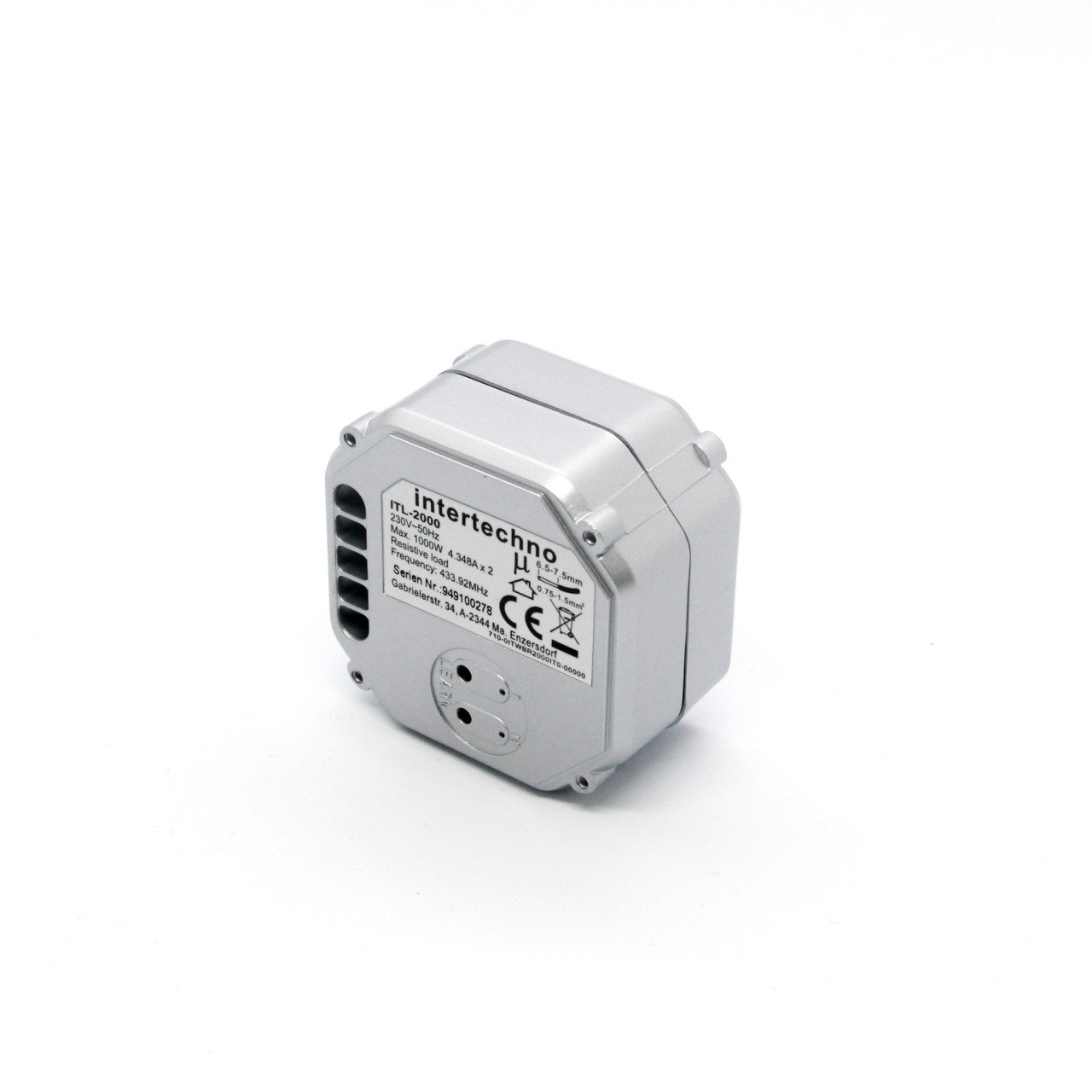 Intertechno Funk-Einbauschalter 2 Kanal ITL-2000 für 2 x 1000 W Smart Home Intertechno Funk-Einbauschalter 2 Kanal ITL-2000 für 2 x 1000 W Smart Home von Intertechno