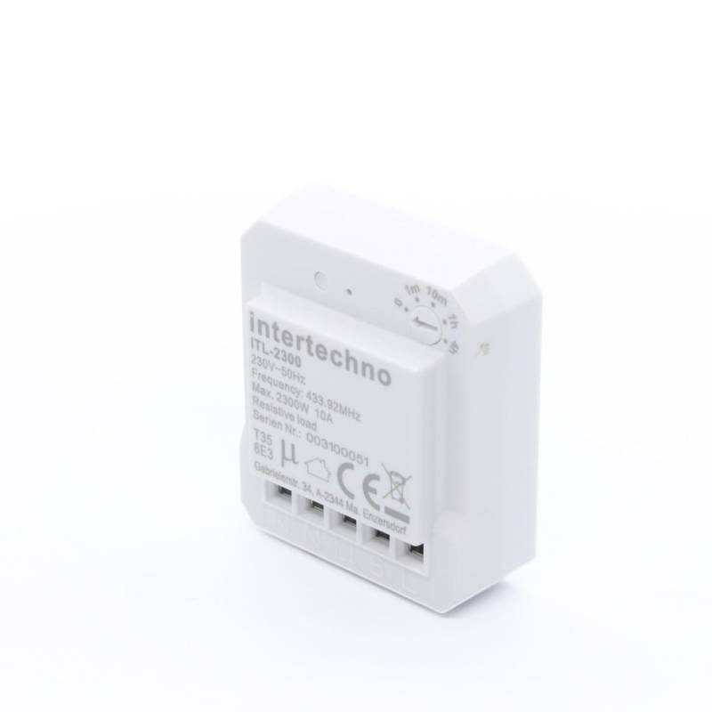 Intertechno Funk-Einbauschalter ITL-2300 mit Abschaltautomatik für Lampen & Elektrogeräten Smart Home Intertechno Funk-Einbauschalter ITL-2300 mit Abschaltautomatik für Lampen & Elektrogeräten Smart Home von Intertechno