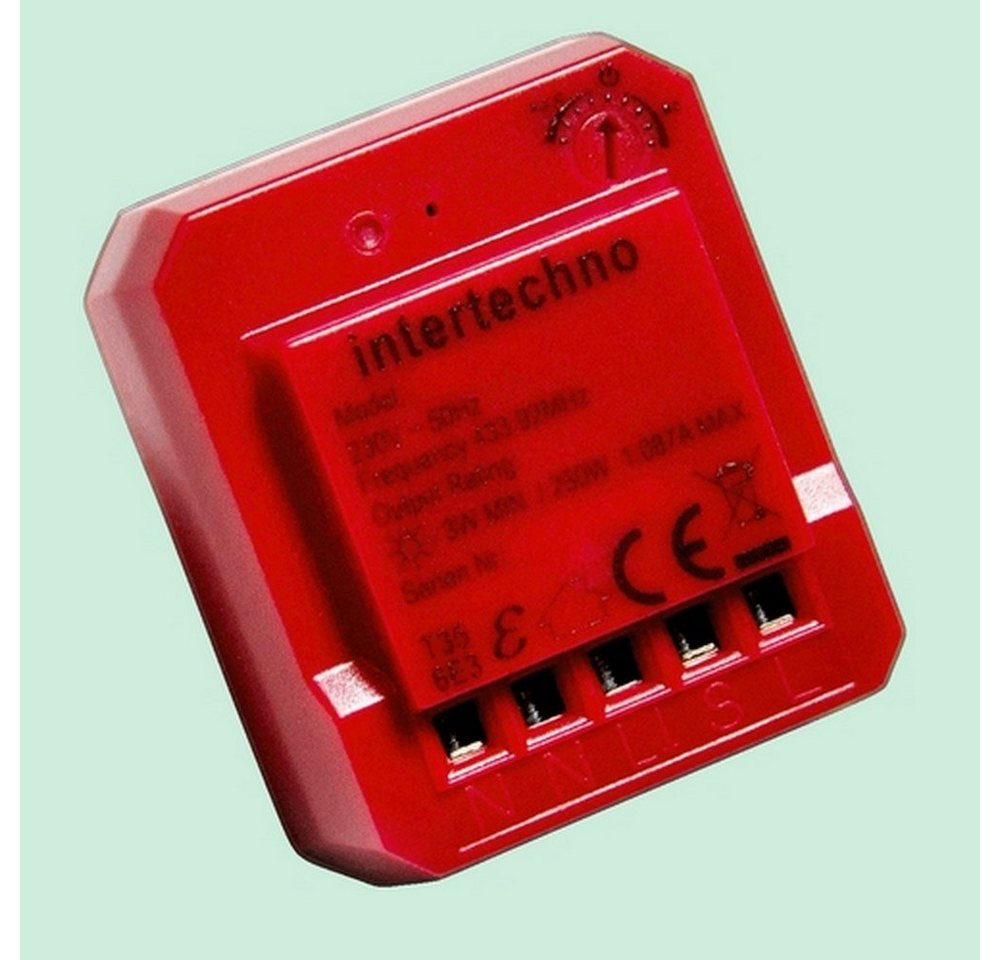 Intertechno Licht-Funksteuerung ITD-250 Funk-Dimmer für bestehende SCHALTER, Bestehender Schalter kann weiter benutzt werden. von Intertechno