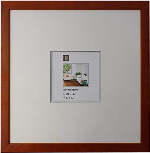 Intertrading Bilderrahmen 30 x 30 quadratisch braun Holz massiv incl. Schrägschnitt-Passepartout 12x12 Holzrahmen Echt-Glas Intertrading Bilderrahmen 30 x 30 quadratisch braun Holz massiv incl. Schrägschnitt-Passepartout 12x12 Holzrahmen Echt-Glas von Intertrading