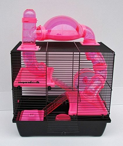Interzoo NagerkäfigHamsterkäfig,Zwerghamsterkäfig Rocky,Teddy Lux,Hamster,Maus,Nager,Käfig,Mäusekäfig incl. Röhrensystem in pink Interzoo NagerkäfigHamsterkäfig,Zwerghamsterkäfig Rocky,Teddy Lux,Hamster,Maus,Nager,Käfig,Mäusekäfig incl. Röhrensystem in pink von Interzoo